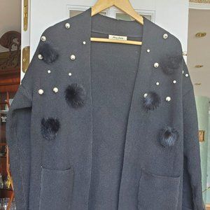 Miss Charm Women's Sweater Cardigan US Size L